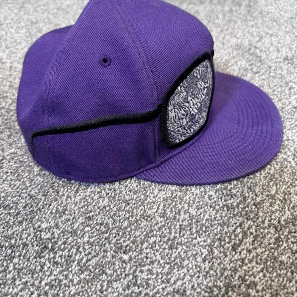Air Jordan Purple Elephant Print Sunglasses Fitted Hat 7 1/2 60cm Rare Cap